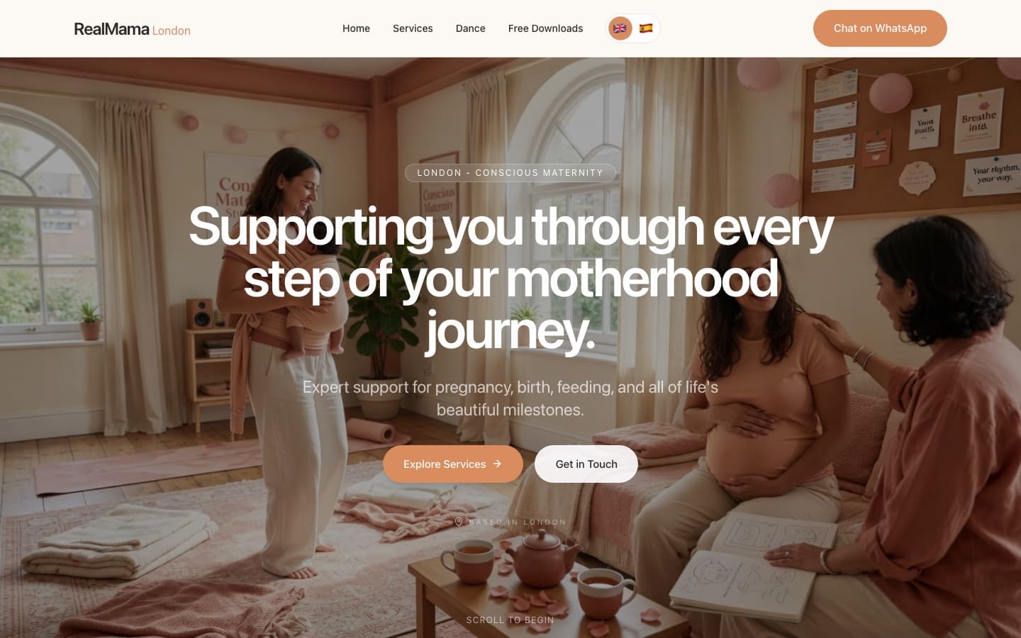 RealMama — Laura’s London practice, with services in one place.
